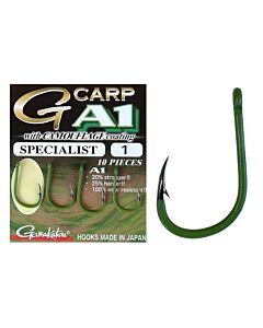 Carlige Gamakatsu A1 Carp Green Specialist 10buc/plic