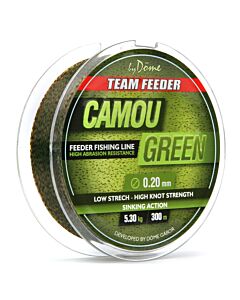 Fir Monofilament Team Feeder By Dome Camou Green 300m