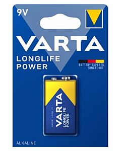 Baterie alcalina Varta Longlife Power 9V blister 1 bucata