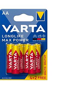 Baterie Varta LongLife Max Power AA R6 1,5V alcalina set 6 buc.