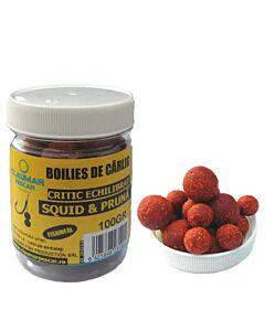 Boilies Claumar Fishmeal De Carlig Critic Echilibrat Squid&pruna 100gr