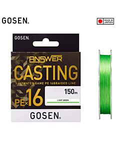 Fir Textil Gosen Answer Casting PE X16 Light Green 150m