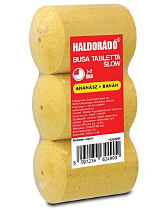 Haldorado - Tableta Busa Slow - Ananas + Banana, 3buc/pac