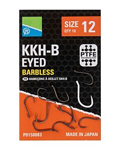 Carlige Preston KKH-B Eyed Barbless Hooks Nr.12 10buc/plic