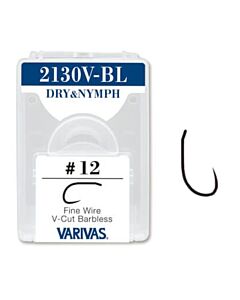 Carlige Fly Varivas 2130-BL Dry Nymph Fine Barbless 25buc/plic