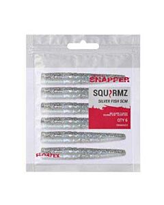 Gruburi Korum Snapper Floatex Squirmz 7.5cm 4buc/plic Silver Fish