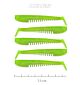 Shad Nevis Impulse Verde Neon-Sclipici 7.5cm 5buc/plic