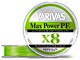 Fir Textil Max Power PE X8 Lime Green Fluo 150m 0.128mm 14.5lbs