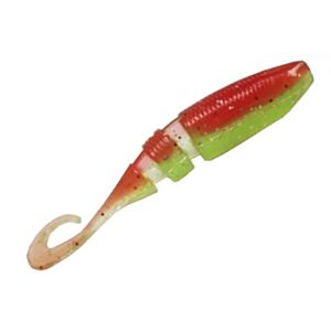 Shad Lake Fork Sickle Tail Baby Shad Red-Chart Ice 5.7cm 15buc/plic