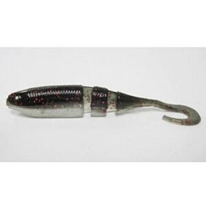 Shad Lake Fork Sickle Tail Baby Shad 5.7cm Black Pearl 15/pac