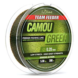 Fir Monofilament Team Feeder By Dome Gabor Camou Green 300m 0.20mm 5.30kg