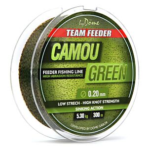 Fir Monofilament Team Feeder By Dome Camou Green 300m