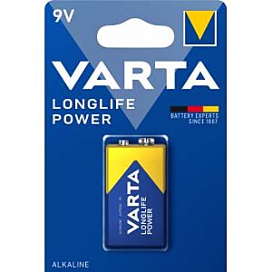 Baterie alcalina Varta Longlife Power 9V blister 1 bucata