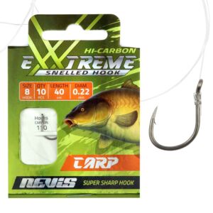 Carlige Legate Nevis Carp 40cm 10buc/plic