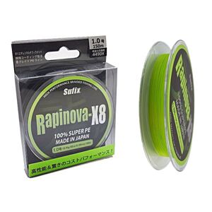 Fir Textil Sufix Rapinova X8 Lemon Green 150m 0.128mm