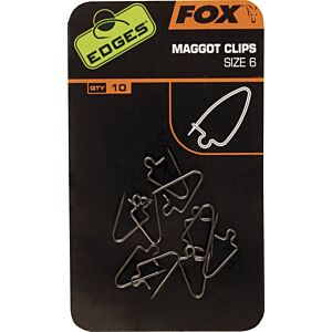 Clipsuri Fox Edges Maggot Clips Marime 6x10 10buc/plic