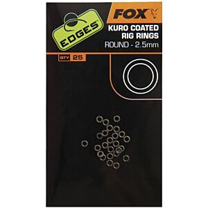 Anou Fox Edges Kuro Coated Rig Rings 2.5mm 10buc/plic