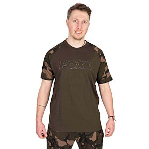 Tricou Fox Khaki/Camo Outline T-Shirt, marime XL