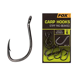 Carlige Fox Stiff Rig Beaked 10buc/plic
