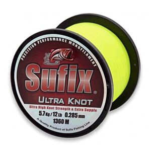 Fir Monofilament Sufix Ultra Knot Opaque Yellow 1195m 0.30mm 6.60kg