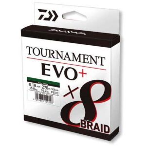 Fir textil Daiwa Tournament 8X Braid EVO+ Green 0.08mm/4.9kg/135m