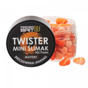 Feeder Bait - Mini Wafters Twister 10-7mm R72 Peach & Pineapple