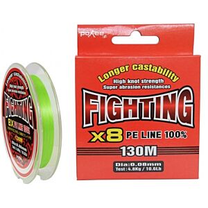 Fir Textil Pokee Fighting  X8*  0.17mm 130m Lime Green
