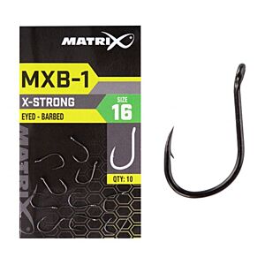 Carlige Matrix Eyed Barbed MXB-1 X-Strong Nr.18 10buc/plic