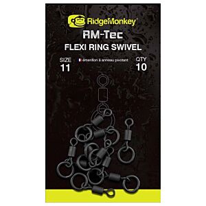 Vartej cu Anou RidgeMoneky RM-Tec Flexi Ring Swivels, 10buc/plic