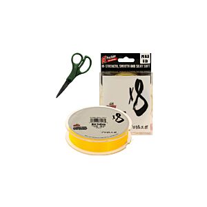 Fir Textil Sufix Carrier Braid X8, Hot Yellow 0.165mm 135m +Foarfeca