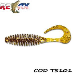 Shad Relax Turbo Twister 11cm Standard Rootbeer Gold Glitter TS101* 4buc/pac