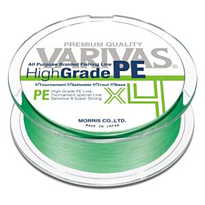 Fir Textil Impletit Varivas High Grade PE X4 Flash Green 150m 0.128mm 12lbs