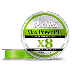 Fir Textil Impletit Max Power PE X8 Varivas Lime Green Fluo  150m 0.148mm 16.7lbs