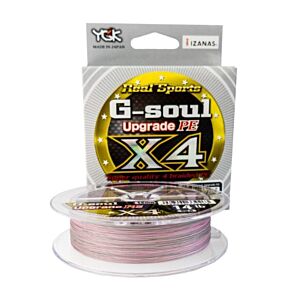 Fir Textil YGK G-Soul X4 Upgrade PE Gray Pink 150m 0.8mm 14lbs
