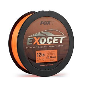 Fir Monofilament Fox Exocet Fluoro Orange 1000m 0.30mm 6.50kg